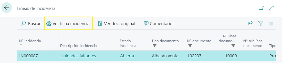 Docs origen - Líneas incidencias