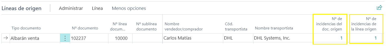 Líneas incidencia 3