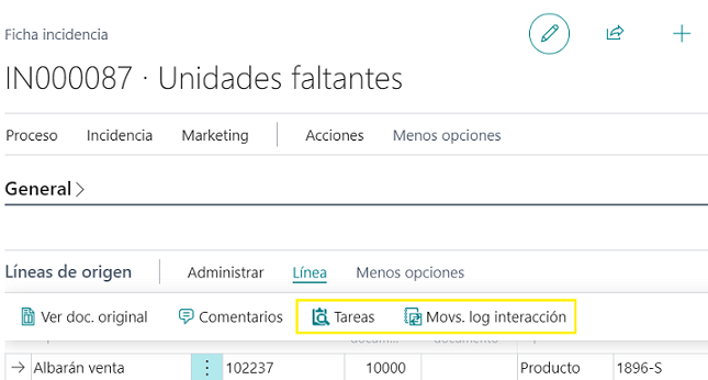 Lineas incidencia - Navegar marketing