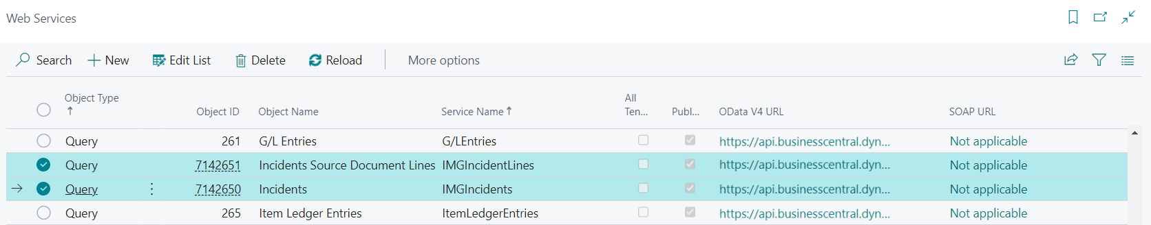 Aitana® Incident Management - Web Services