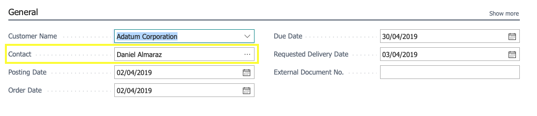 Contact form