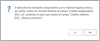 Desactivación compañías