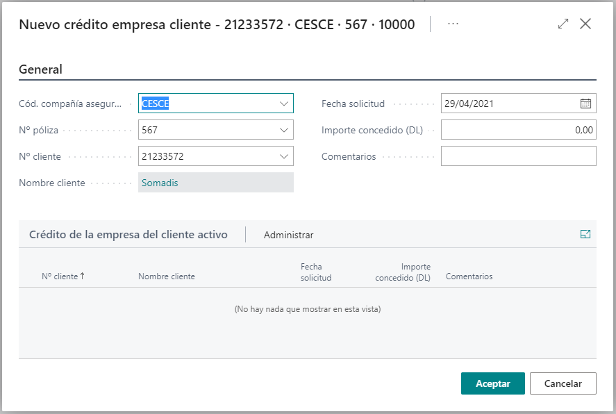 Ficha crédito empresa