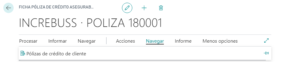 Menú ficha póliza