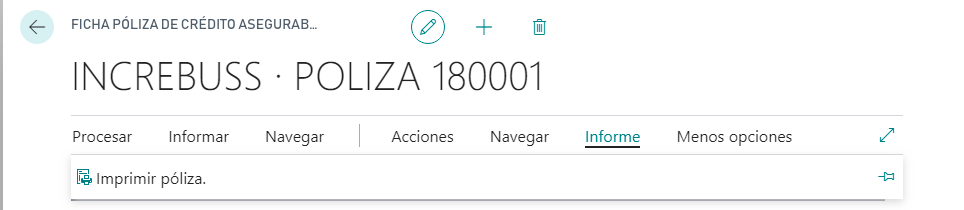 Menú ficha póliza