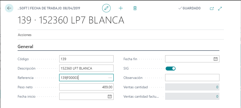 Asociar formato