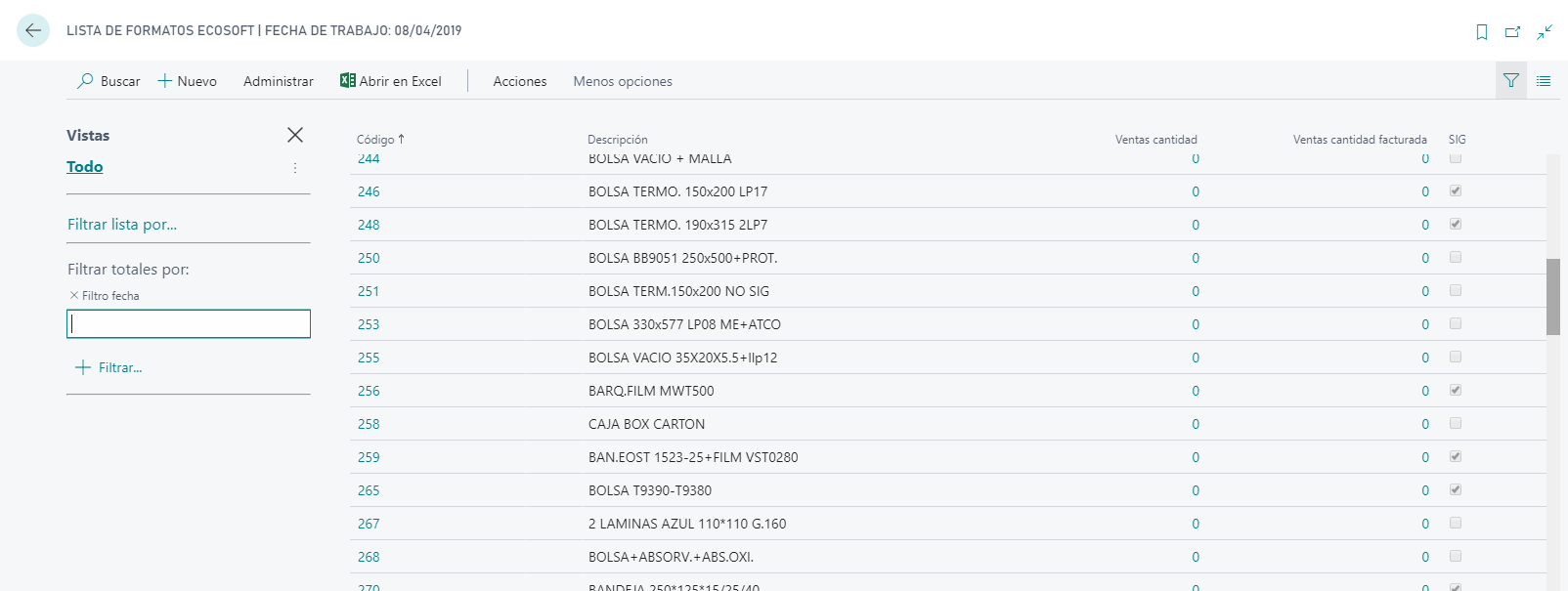 Ventas ECOSOFT