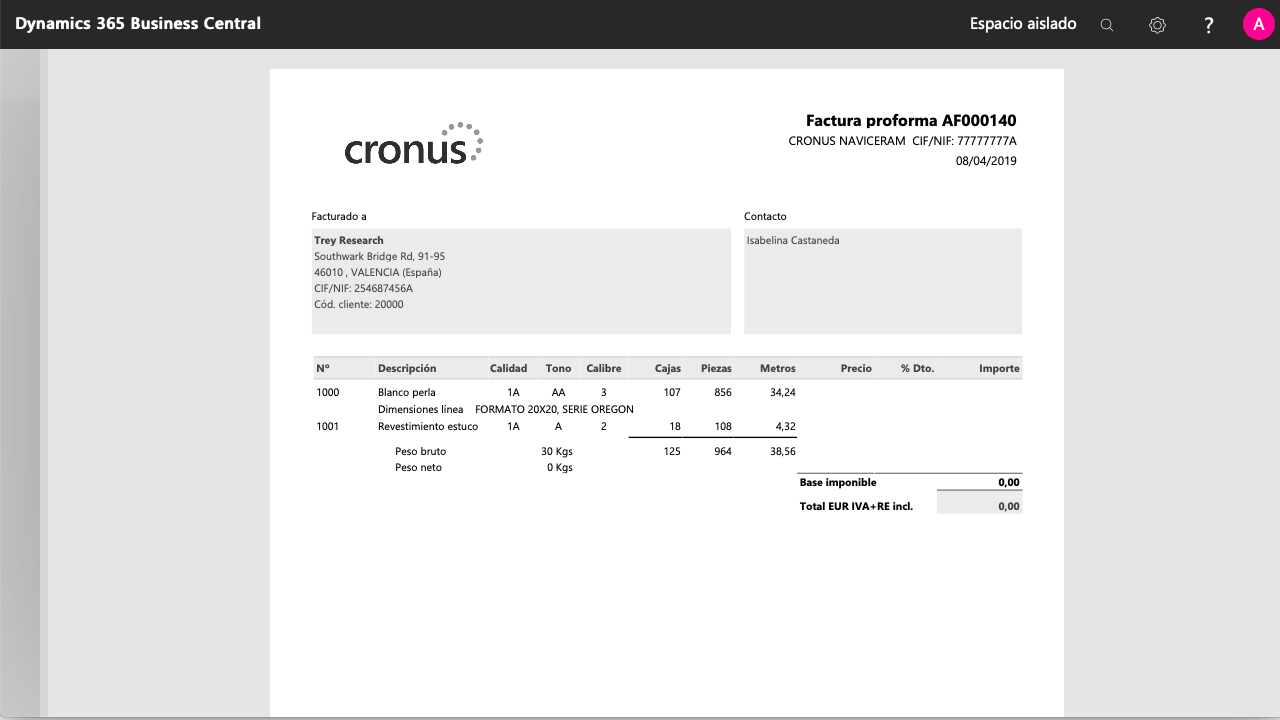 Factura proforma