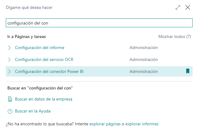 Configuración conector