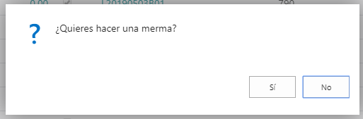 Ventana confirmación