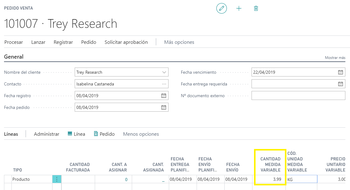 Actualiza con seguimiento de venta