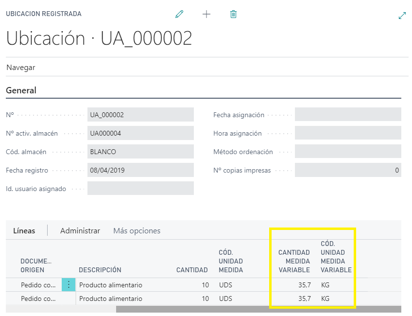 Documentos de ubicación registrada